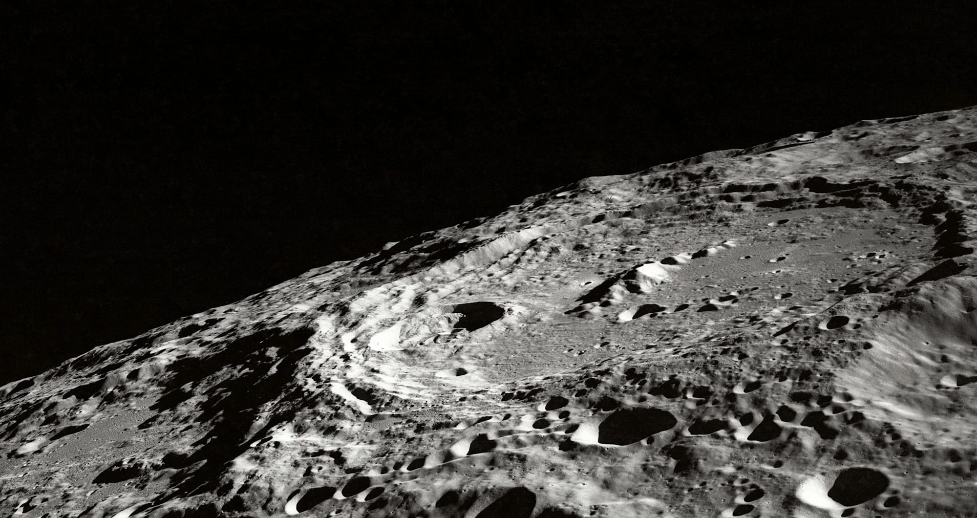 photo of moon surface